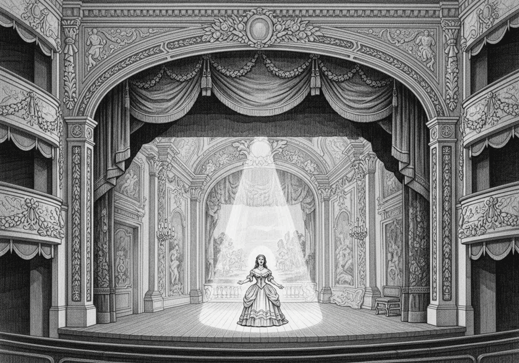 Stage Singer Drawing